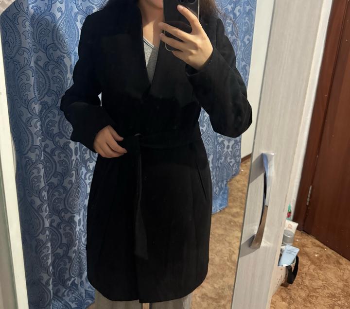 keying Пальто на запах с поясом