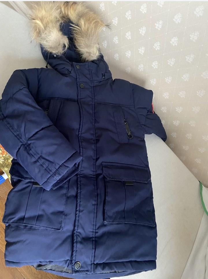 Зимняя парка с капюшоном для мальчика