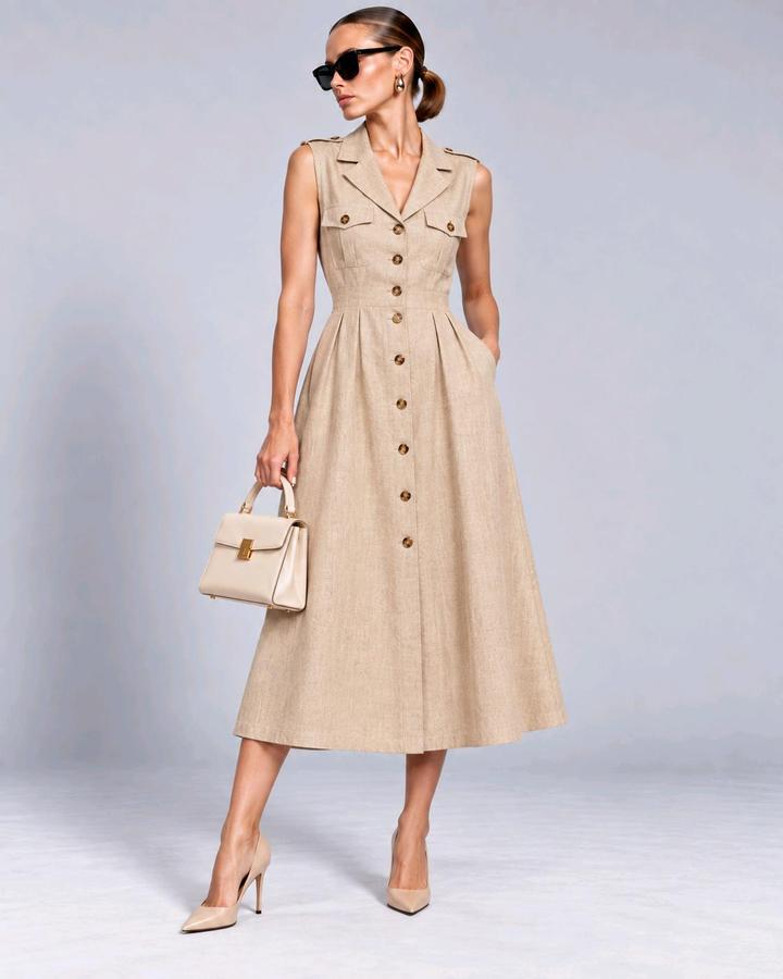 Atelier Luxe Льняное платье