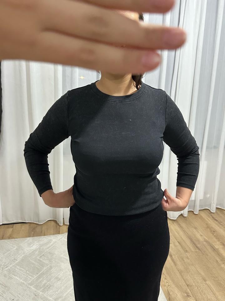 Лонгслив в рубчик