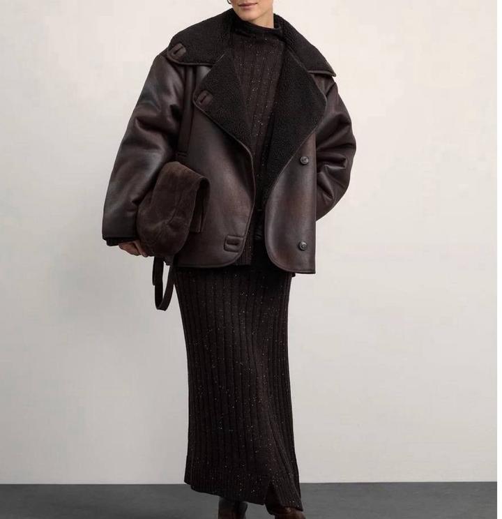 ZARA дубленка