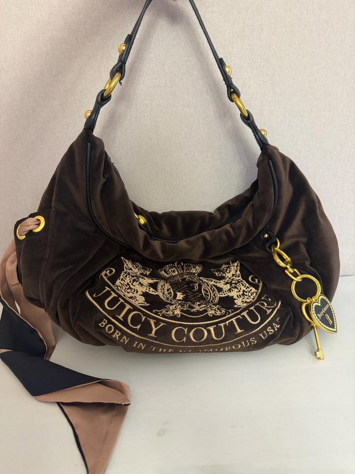 Сумка Juicy Couture из бархата и ткани