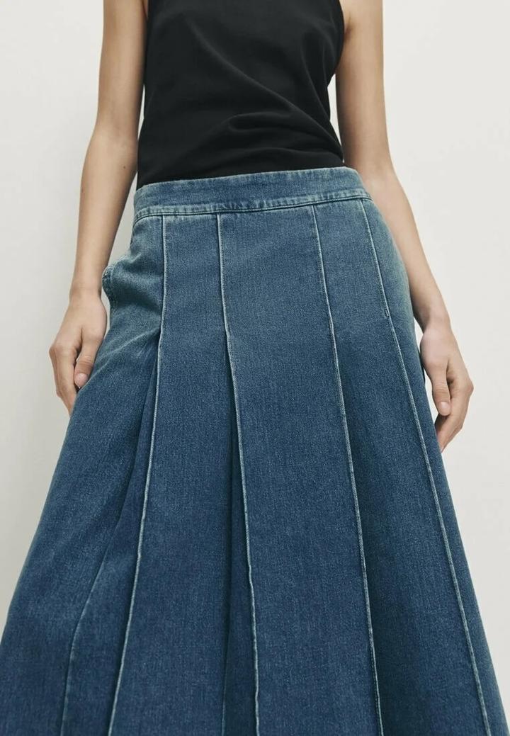 Massimo Dutti Юбка миди в складку