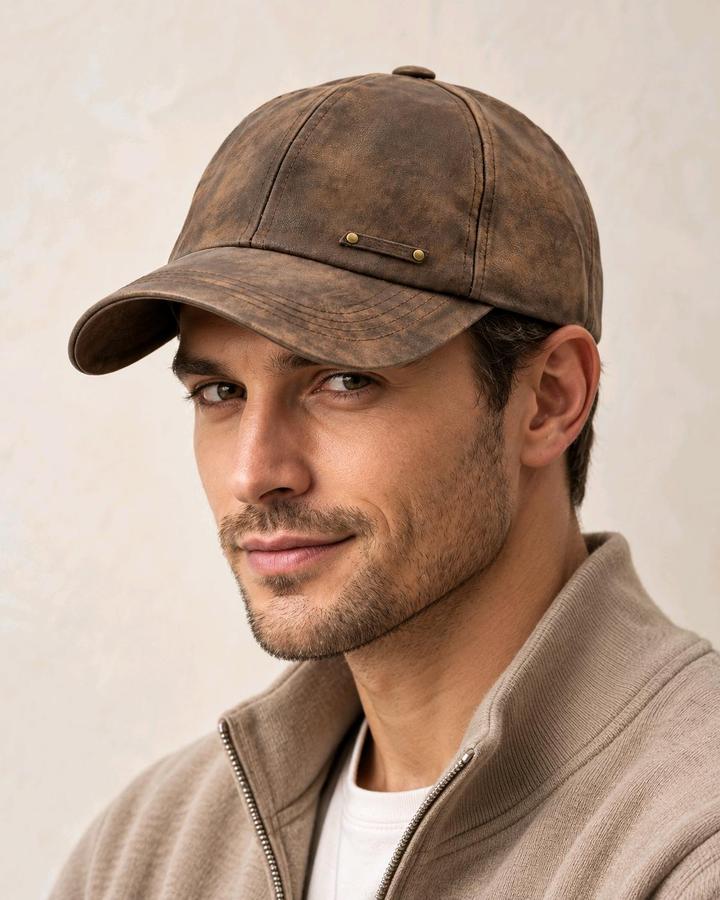 Atelier Luxe Винтажная кепка из нубука