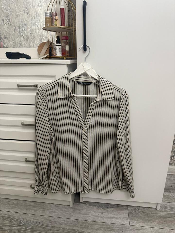 Рубашка ZARA в полоску