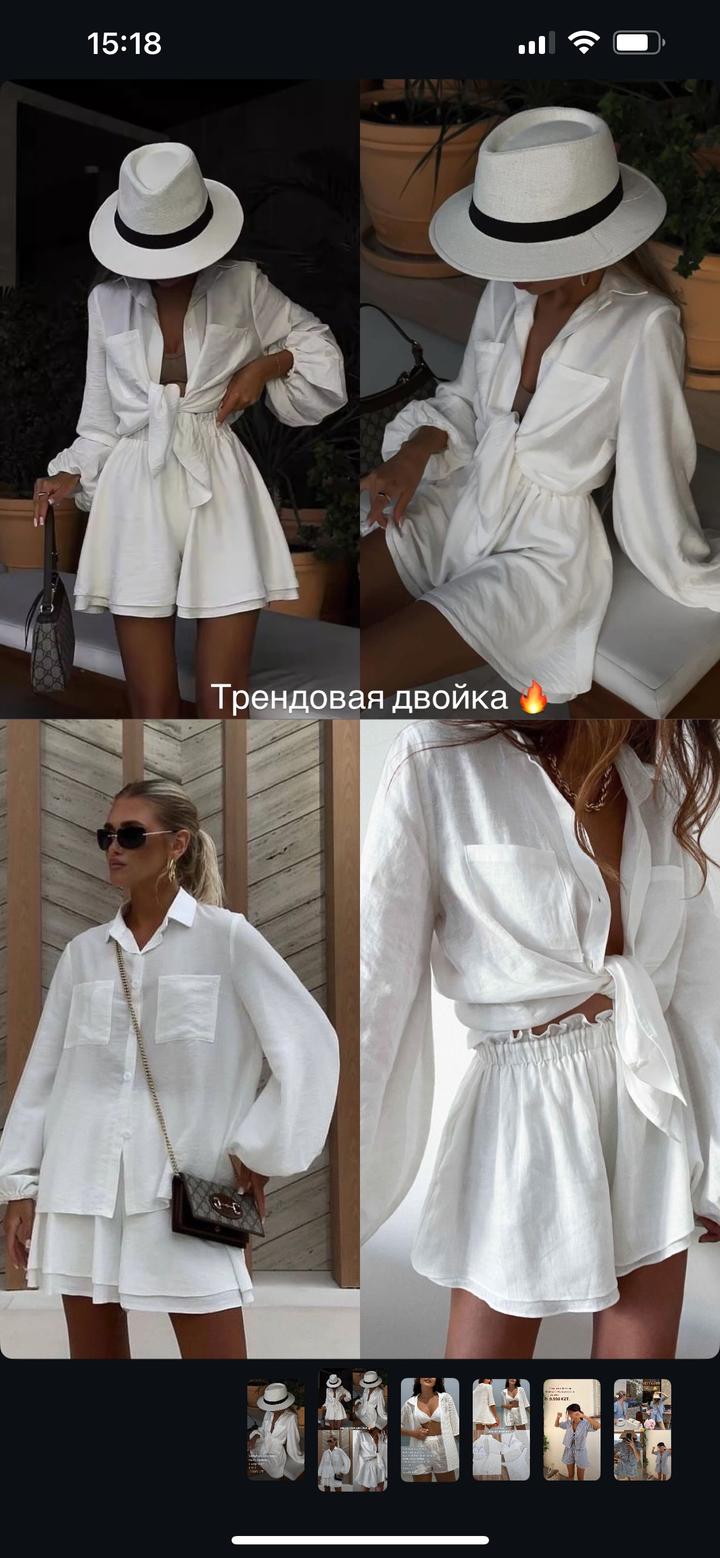 Костюм-двойка: рубашка и шорты