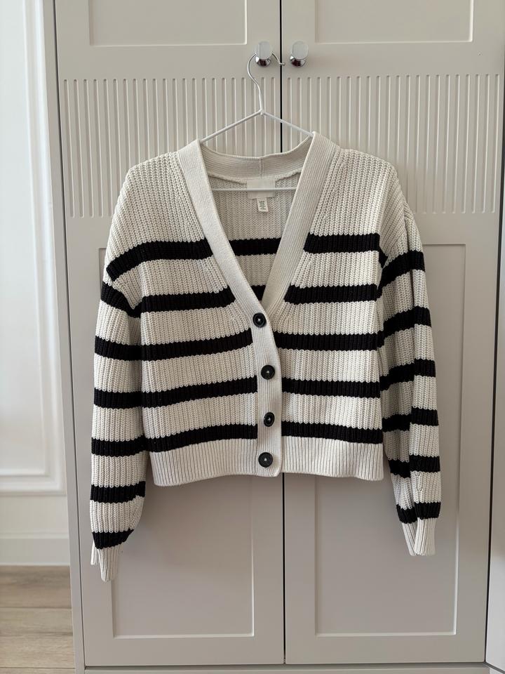 Кардиган в полоску h&m