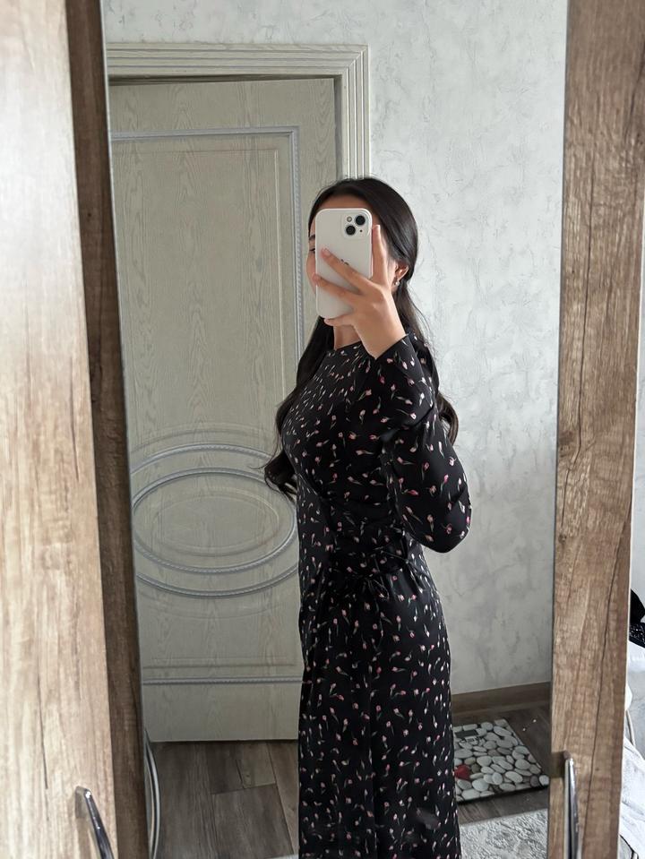 Платье с цветочным принтом