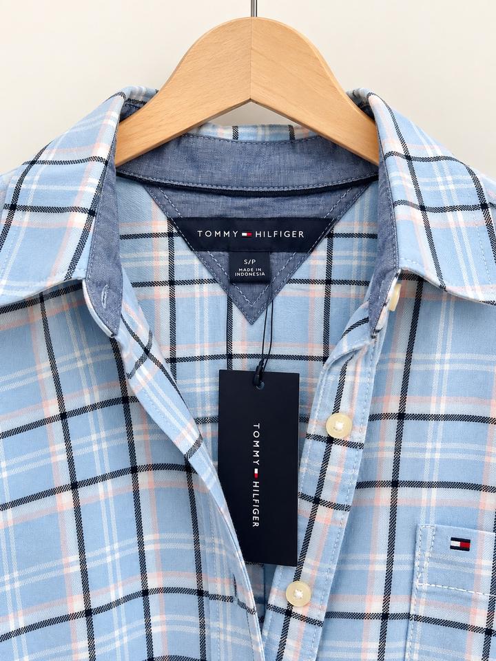 Новая женская рубашка Tommy Hilfiger в клетку / 100% хлопок