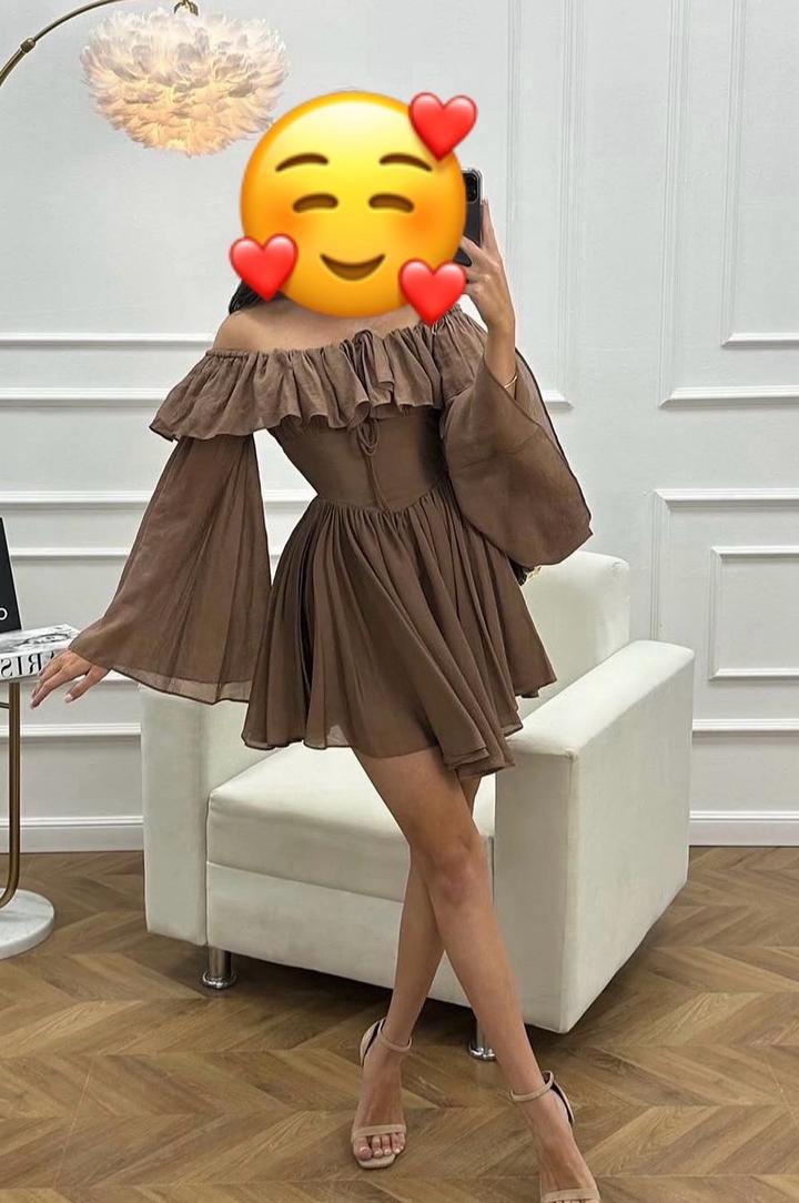 le boutique almata Коричневое платье. Le_boutique_Almata
