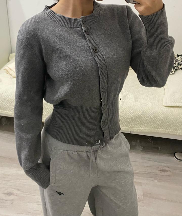 Loro Piana Серый трикотажный кардиган