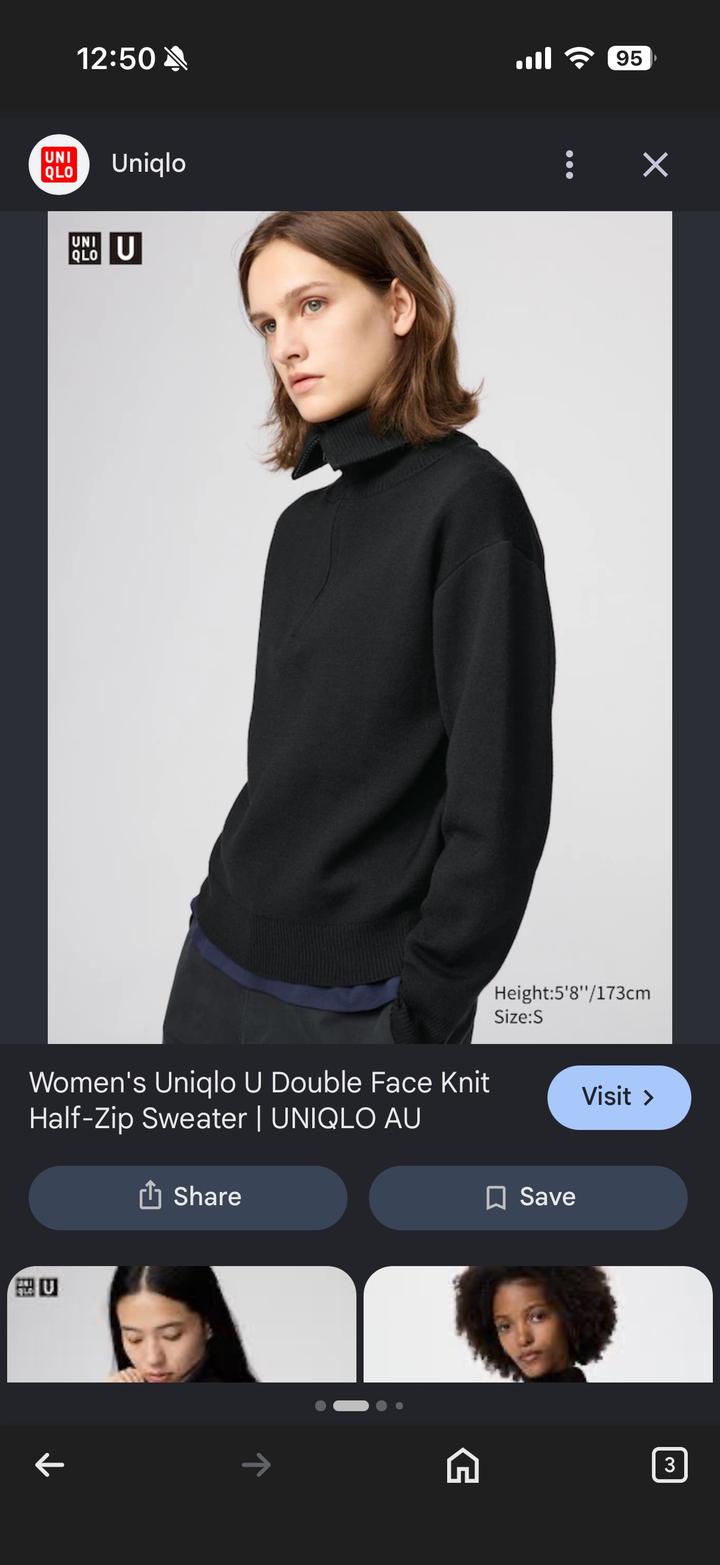 Свитер Uniqlo на молнии