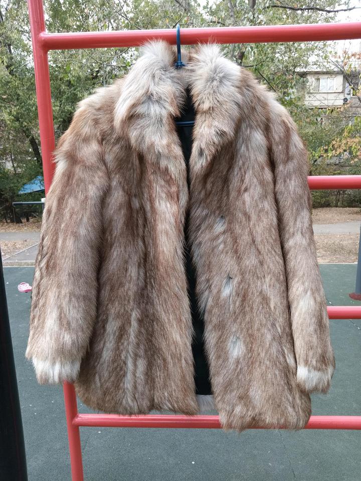 Винтаж Шуба мохнатая