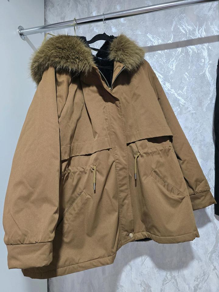 Коричневая парка 5xL(58-60)