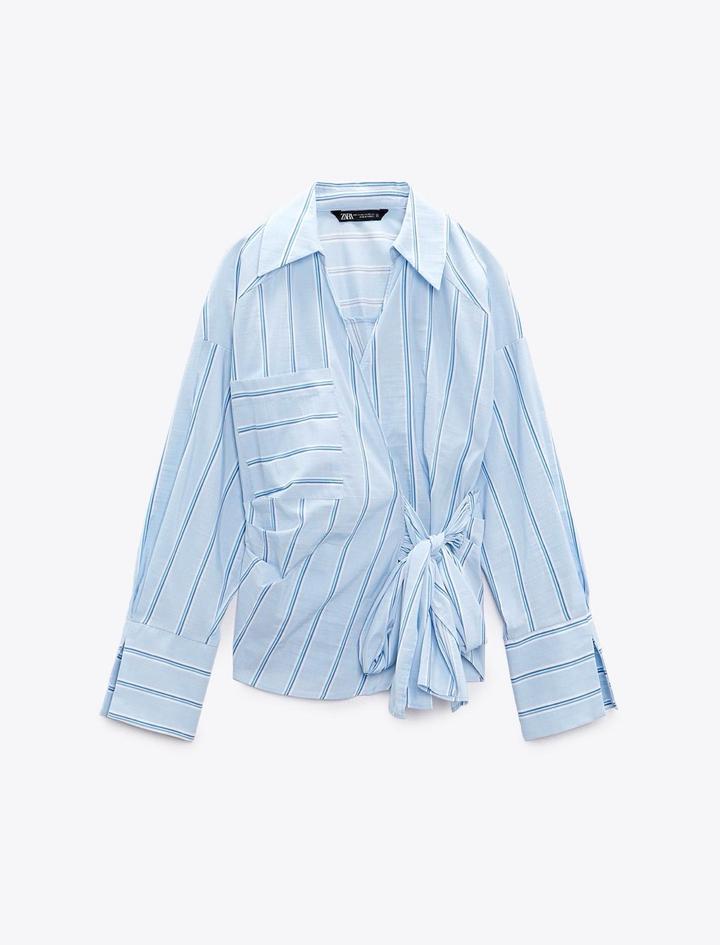Рубашка с завязками Zara