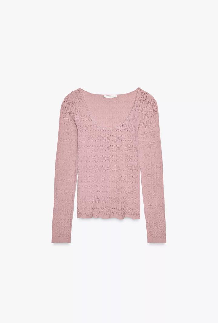 Ажурный лонгслив Zara