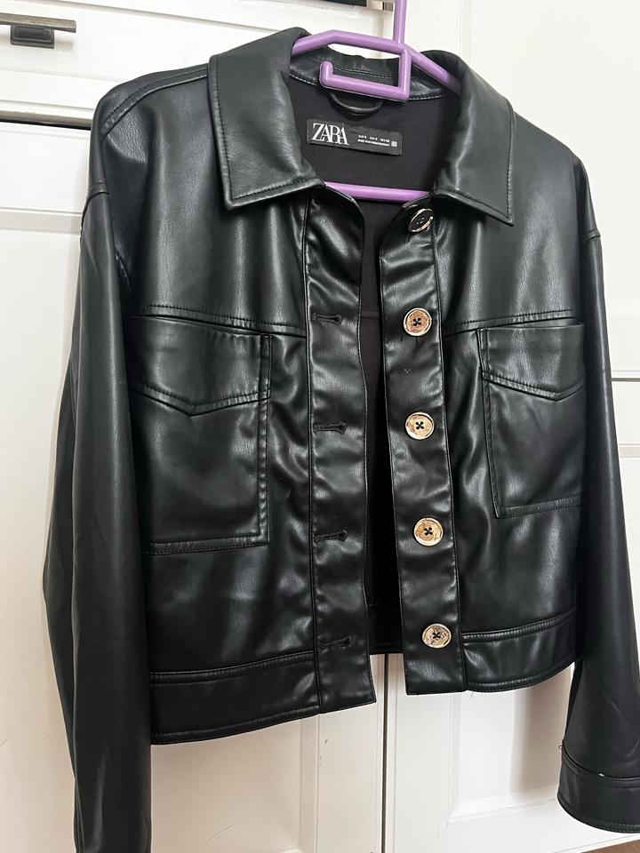 Кожаная куртка Zara
