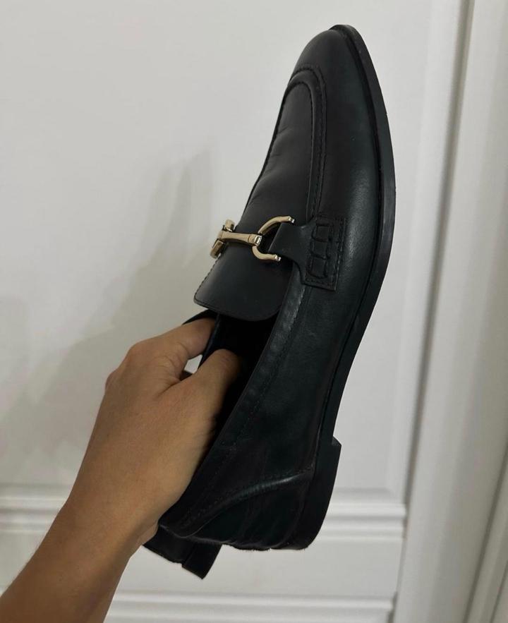 Мокасины Zara с металлической пряжкой
