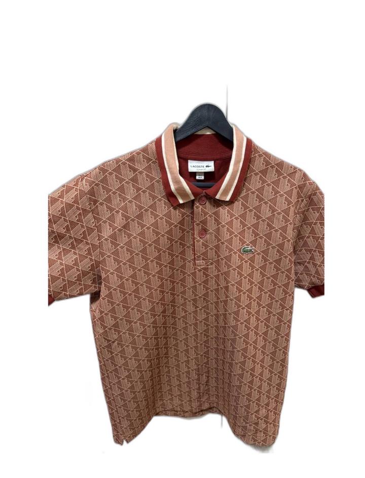 Lacoste Классическая Жаккардовая рубашка поло с Монограммой