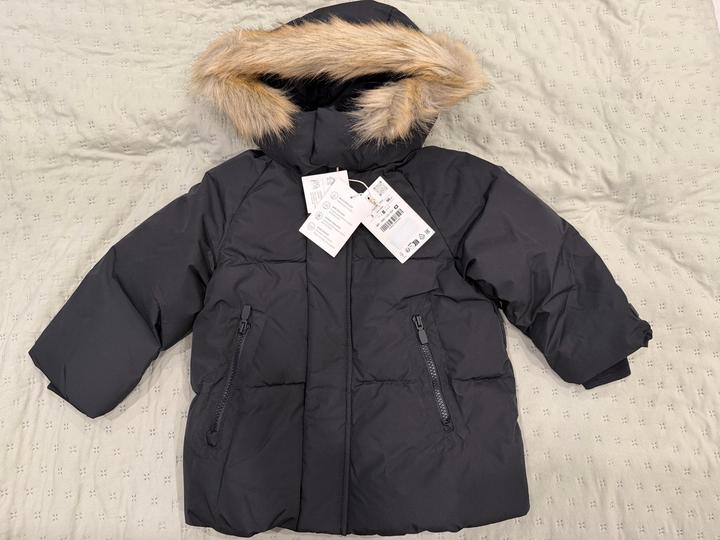 Новый Пуховик Zara (98) из пуха и пера