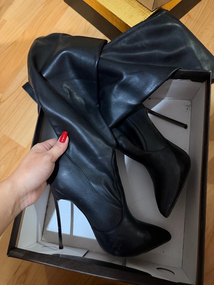 Ботфорды на каблуке casadei