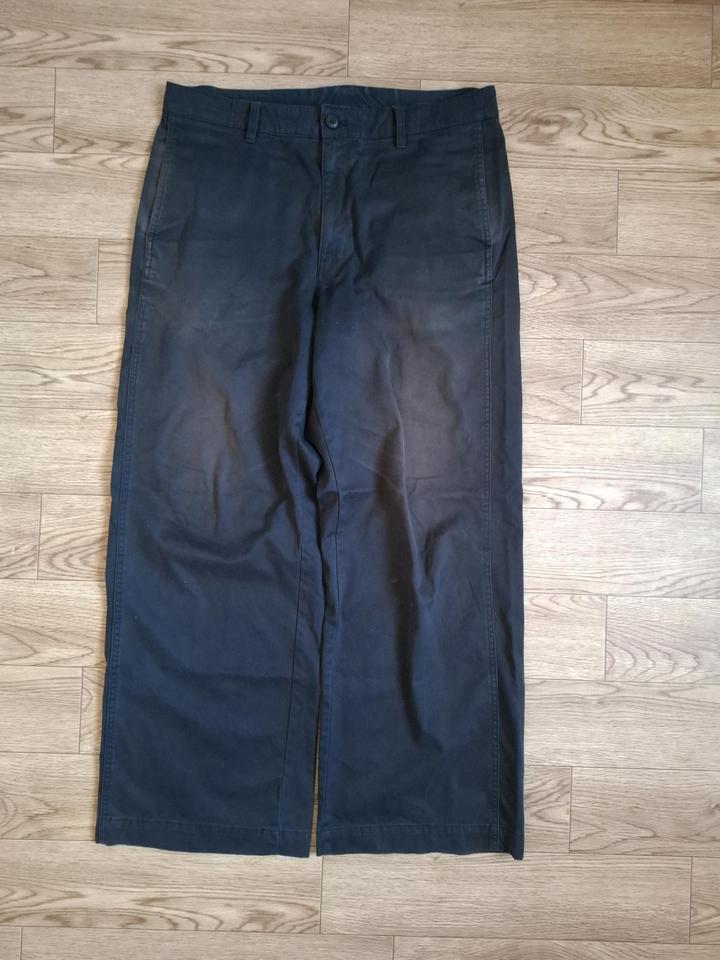 Широкие хлопковые брюки UNIQLO