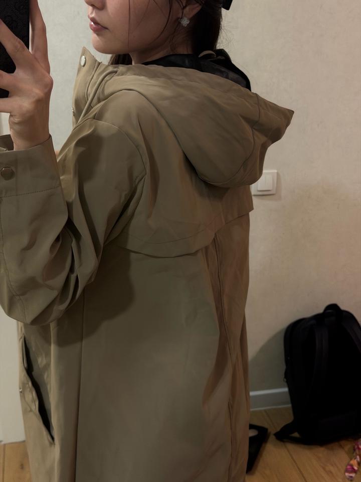 Zara Женский плащ с капюшоном