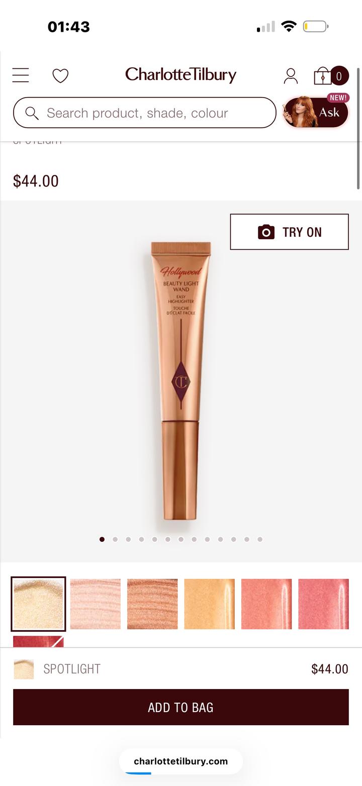 charlotte tilbury жидкий хайлайтер