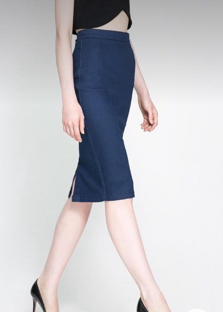 Zara Джинсовая юбка карандаш