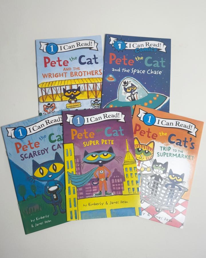 Pete the Cat Series / I Can Read! (Комплект из 5 детских книг)