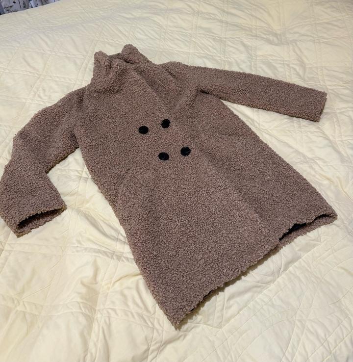 Zara Пальто тедди