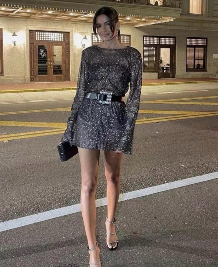 ZARA платье из сетки со стразами