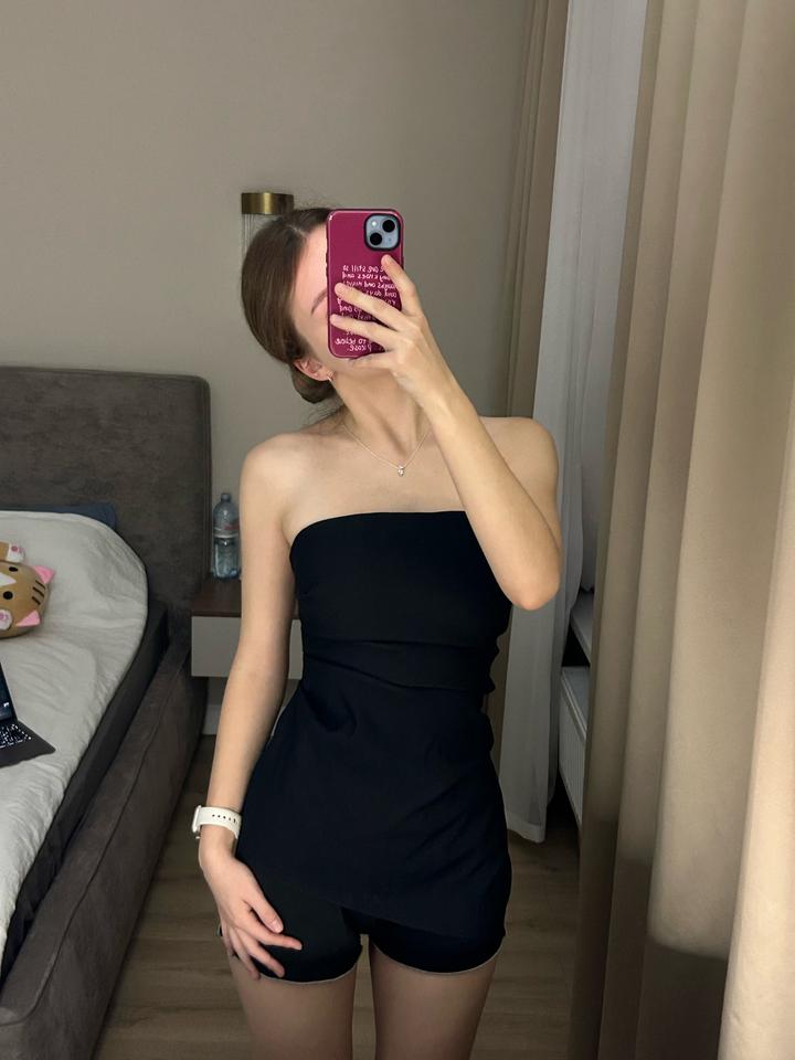 Топ Zara бандо асимметричный