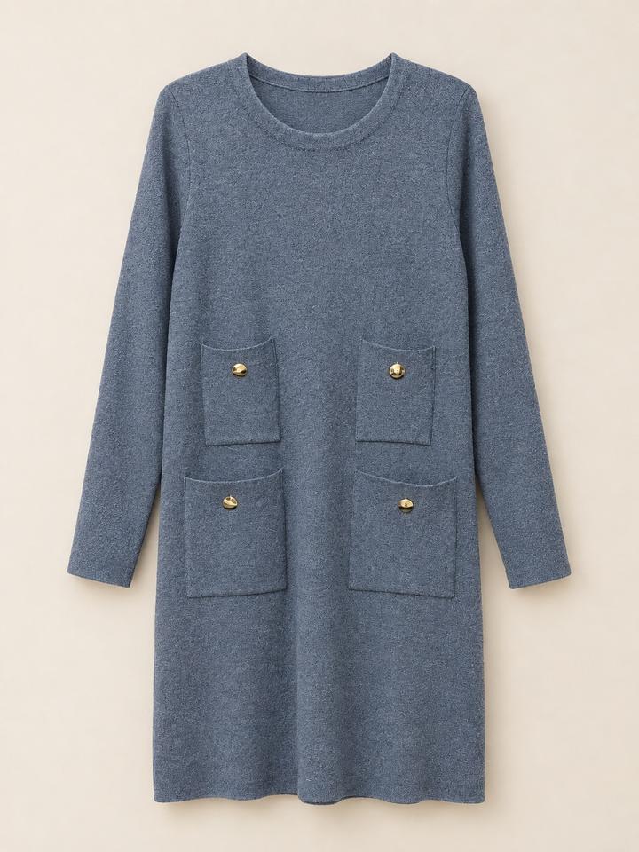 Zara Трикотажное платье с карманами