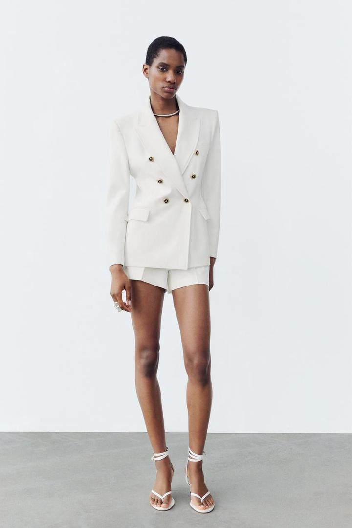 Двубортный пиджак ZARA