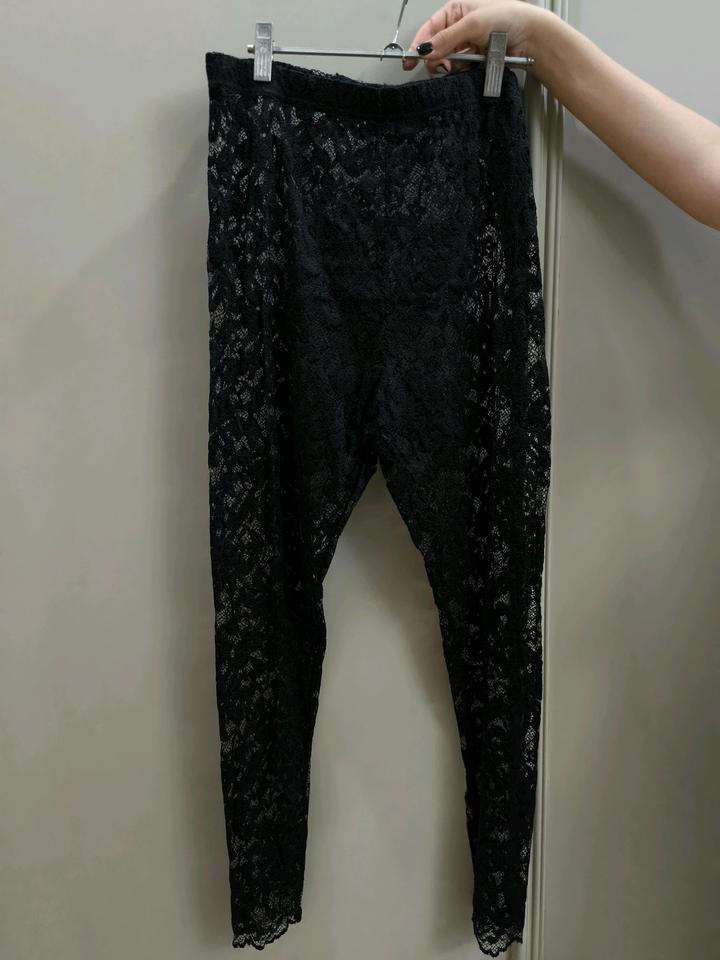 Винтаж Кружевные лосины l xl