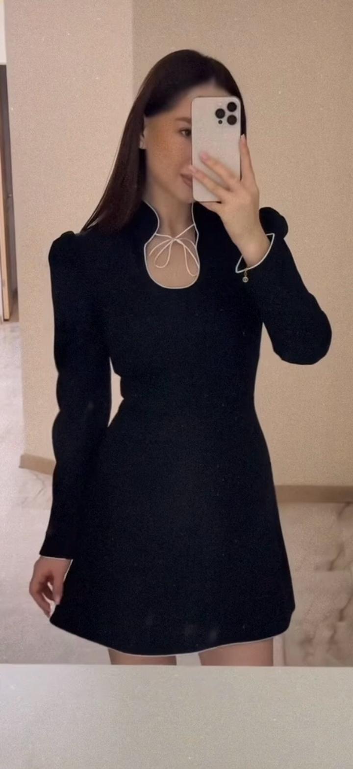 Zara Короткое черное платье