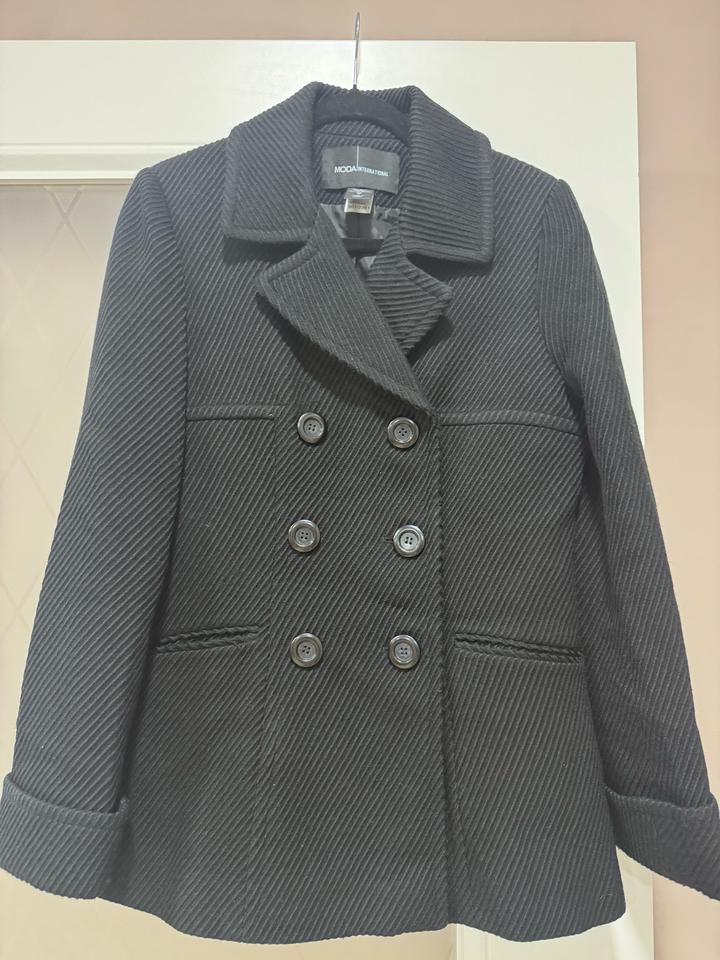 Полупальто Moda International, чёрное, размер M
