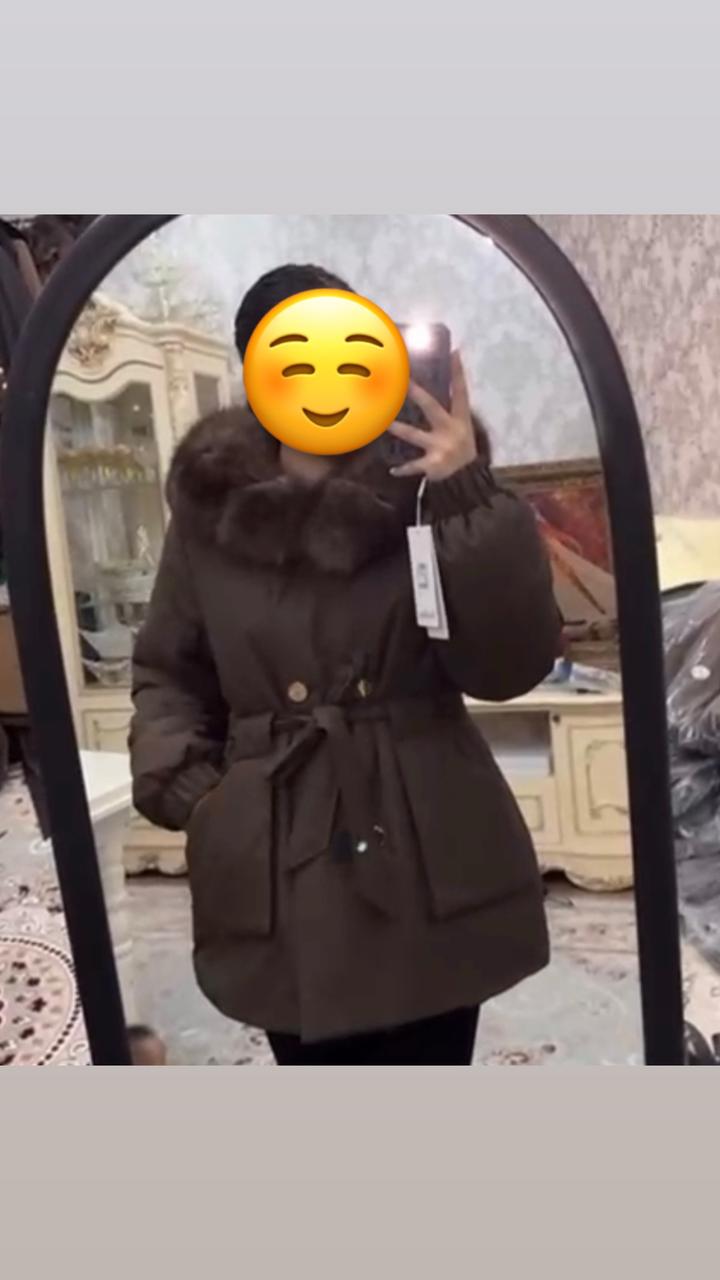 Куртка с меховым воротником max mara