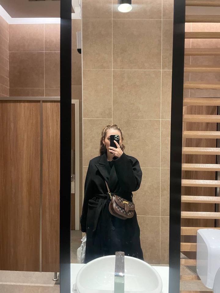 Стильное тёплое пальто oversize