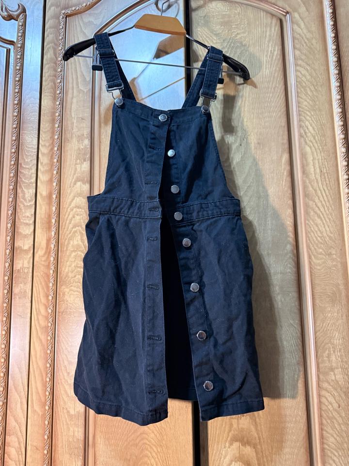 H&M Комбинезон (сарафан) чёрный джинсовый,