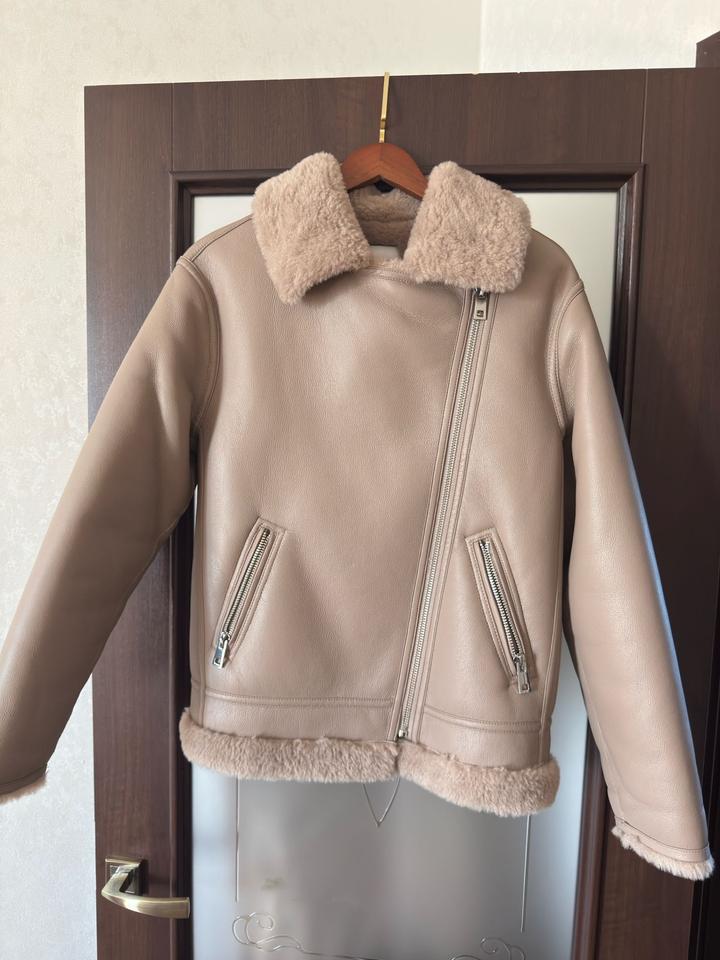Дубленка авиатор Mango