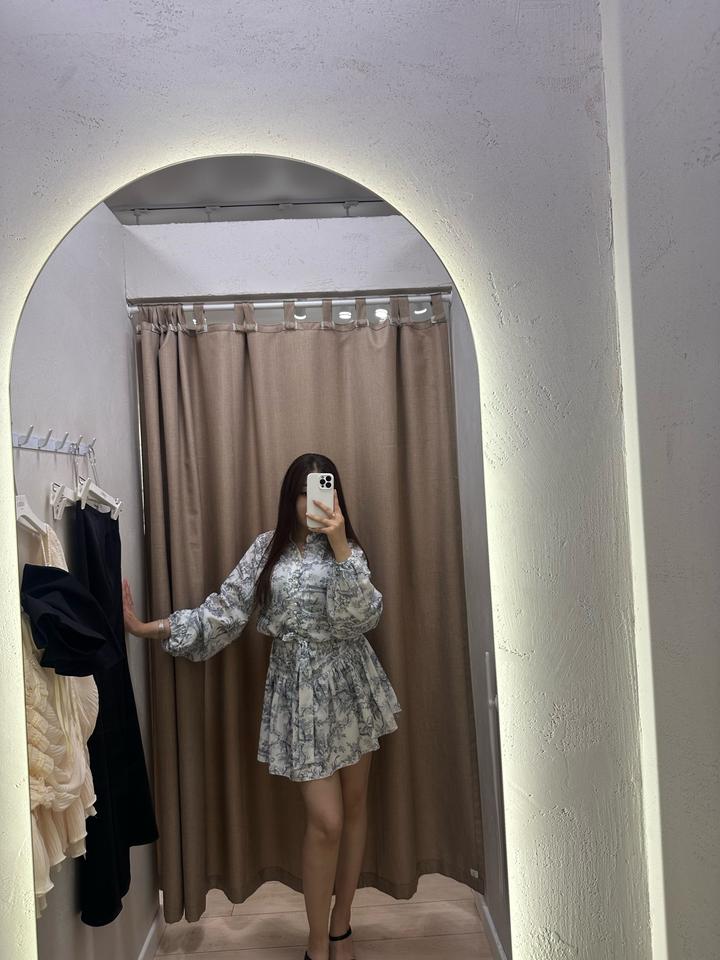 Платье с принтом