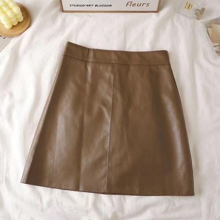 Кожаная юбка