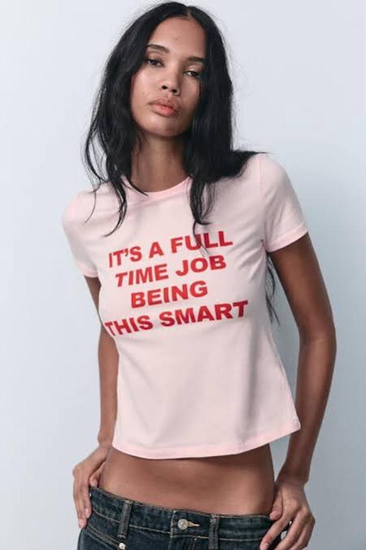 Футболка Zara с принтом