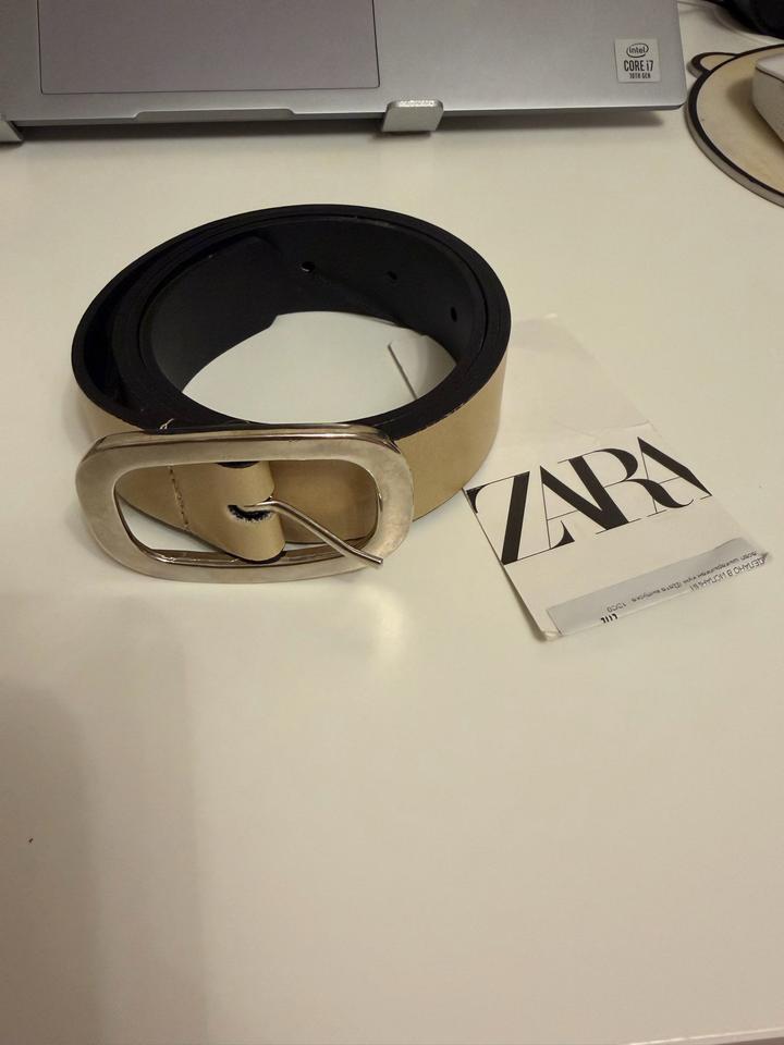 Женский кожаный ремень ZARA — 85 см