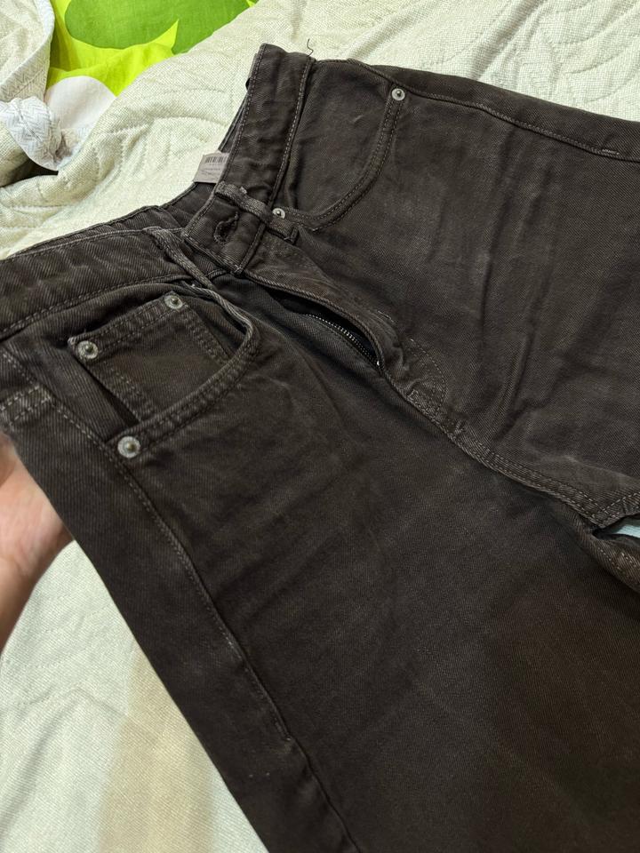 Джинсы ZARA коричневые прямые