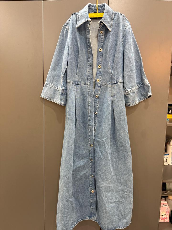 &Denim Джинсовое платье миди