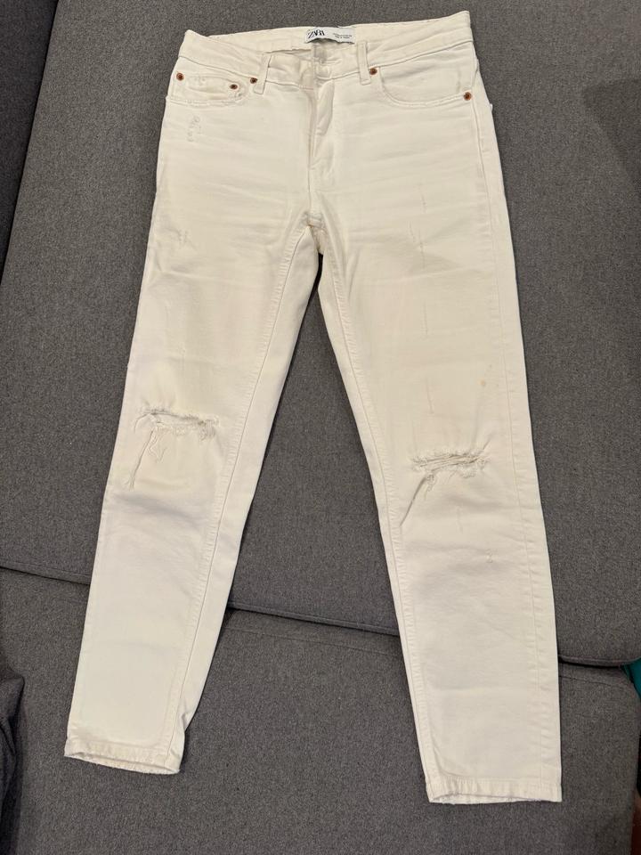 Джинсы Zara белые размер EUR 34