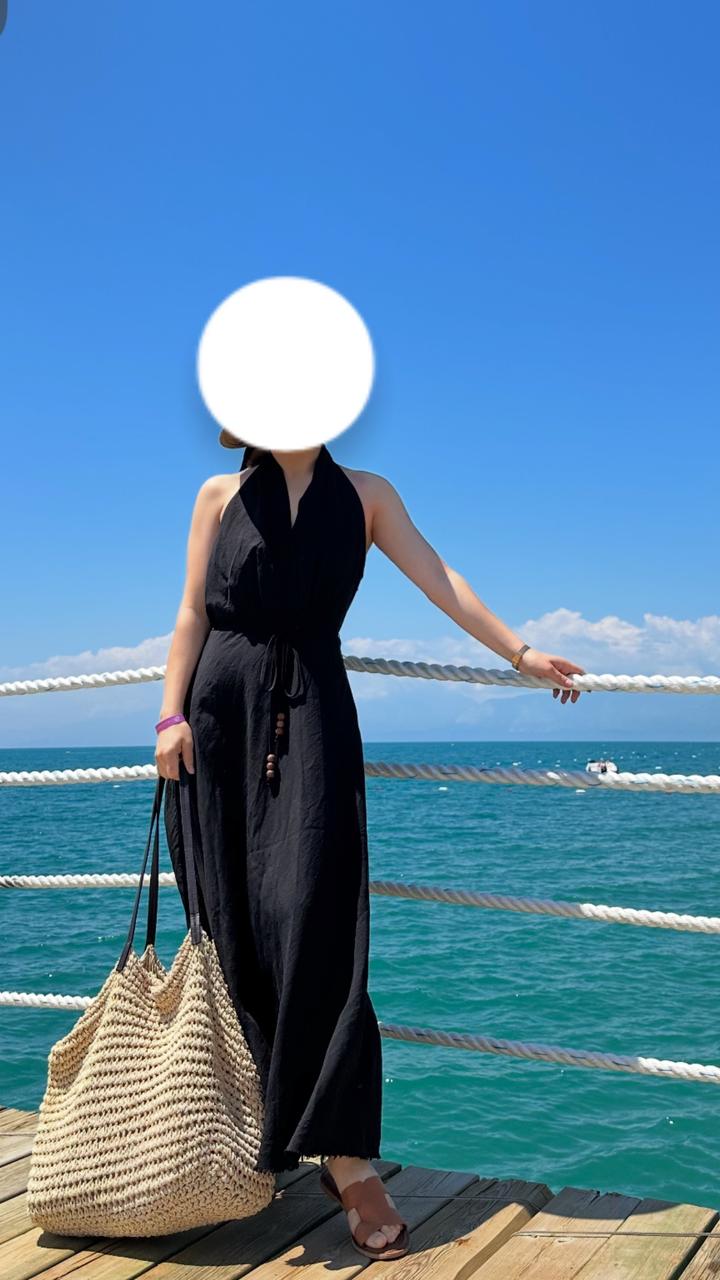 Zara Платье миди с открытой спиной